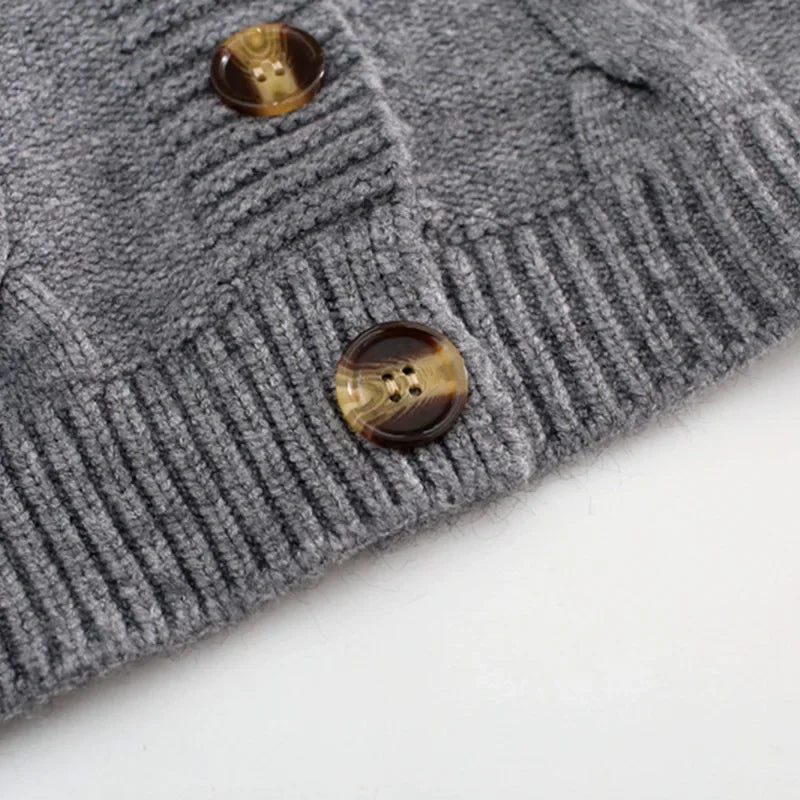 Chic Knitted V-Neck Cardigan