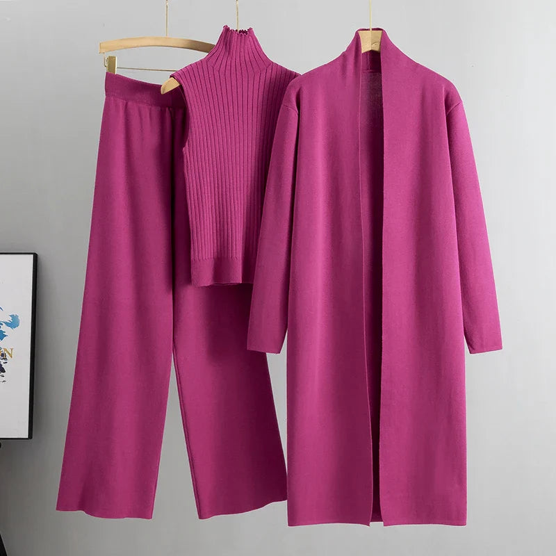 3-Piece Knitted Women's Set