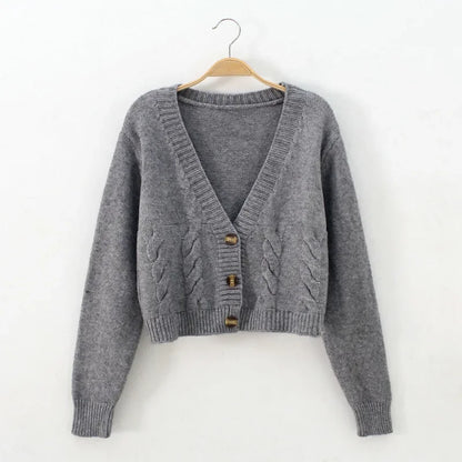 Chic Knitted V-Neck Cardigan