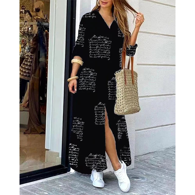 Autumn Denim Shirt Dress