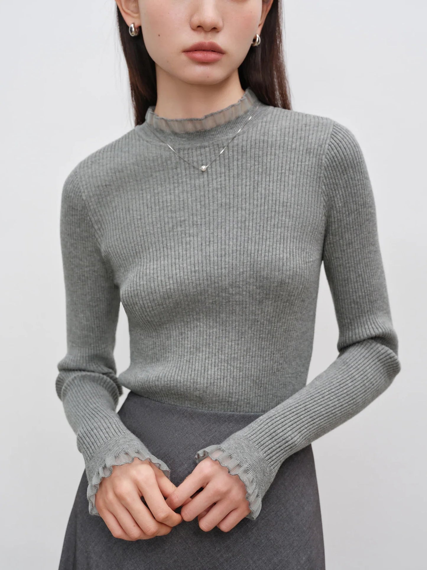 Ladies Trendy Knitted Sweater